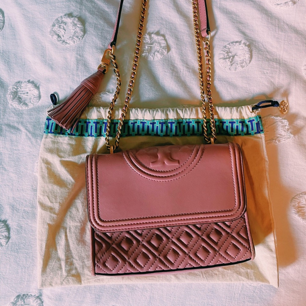 Tory Burch Small Fleming Convertible Shoulder Bag - Magnolia